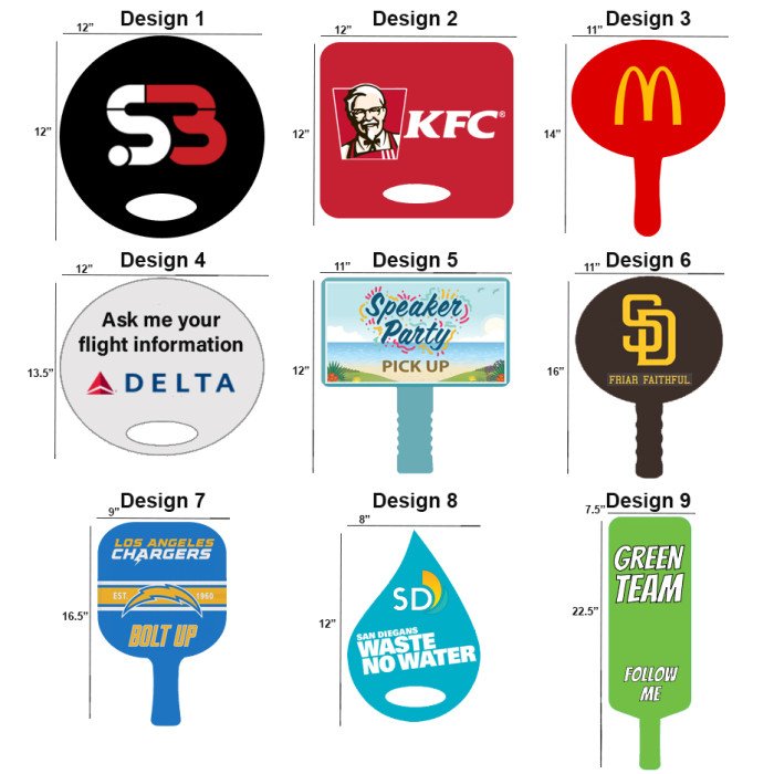 Lollipop/Paddle Event Signs