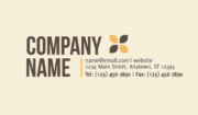 Orange Flower - business cards