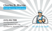 Man with Wrench - business cards - Image 2