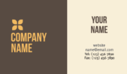 Orange Flower - business cards - Image 2